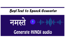 text to speech hindi