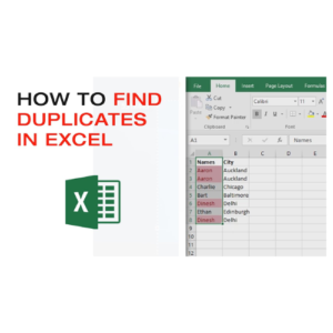 How to Find Duplicates in Excel - Ankit chaturvedi