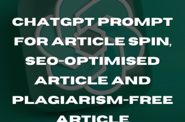 article spin using chatGPT