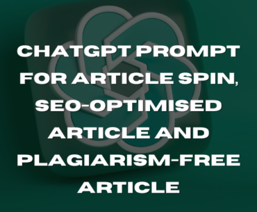 article spin using chatGPT